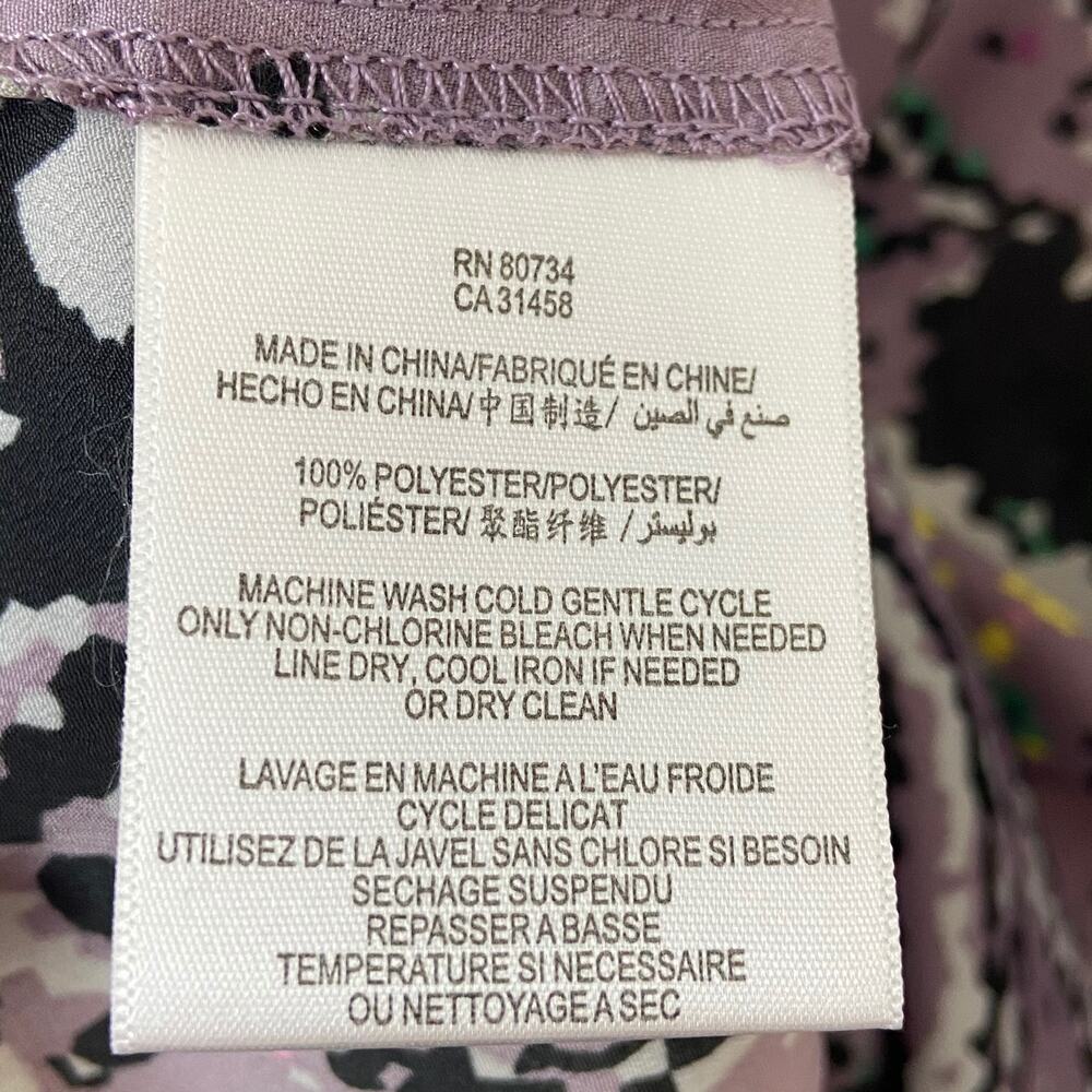 Bcbgeneration Blouse Top Abstract Snake Print She… - image 6